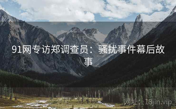 91网专访郑调查员：骚扰事件幕后故事