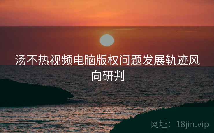 汤不热视频电脑版权问题发展轨迹风向研判