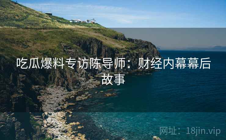 吃瓜爆料专访陈导师：财经内幕幕后故事