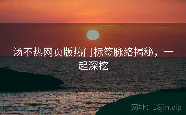 汤不热网页版热门标签脉络揭秘，一起深挖