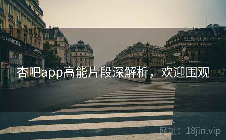 杏吧app高能片段深解析，欢迎围观
